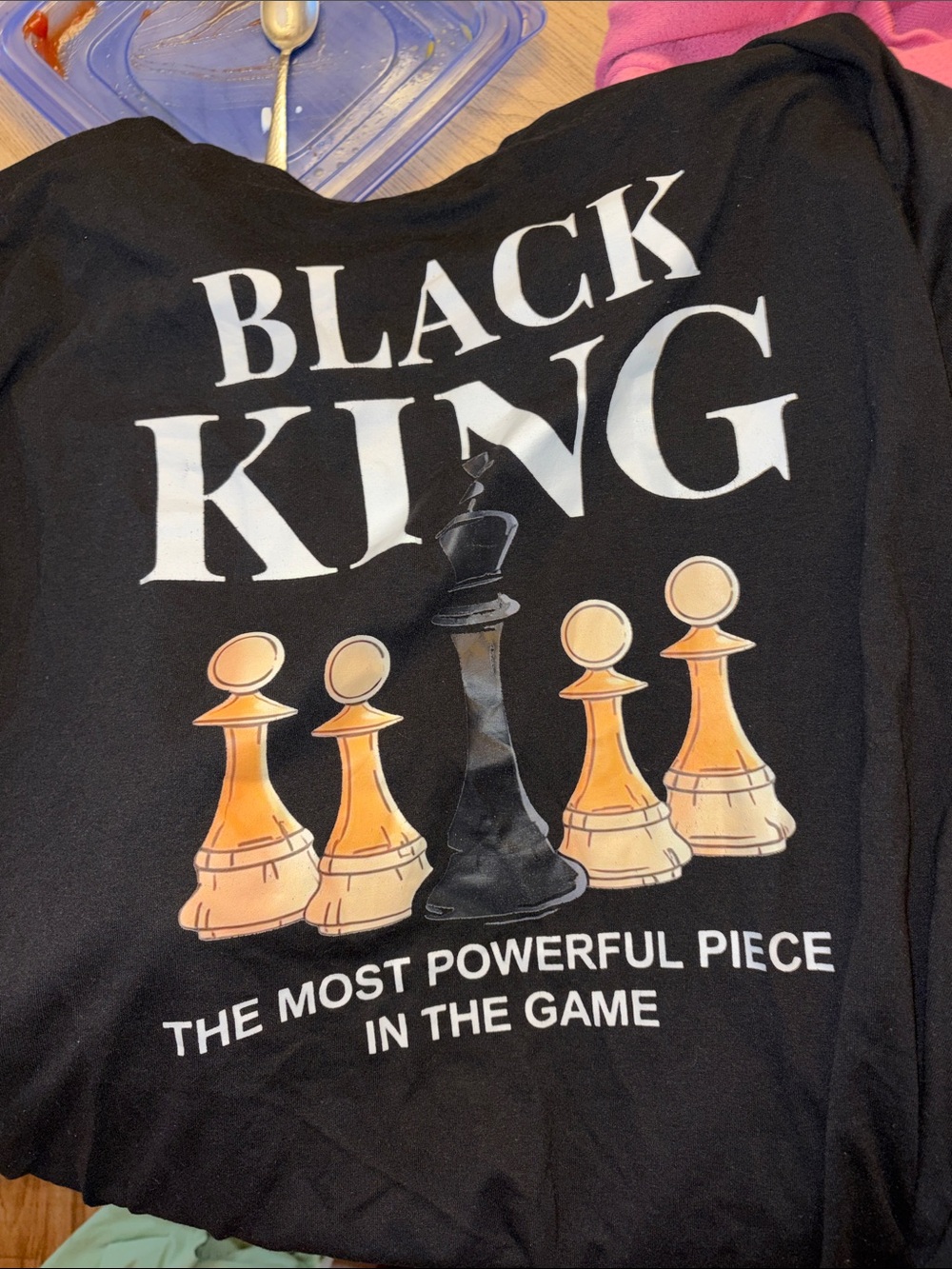 Black King Chess Graphic Tee - Black